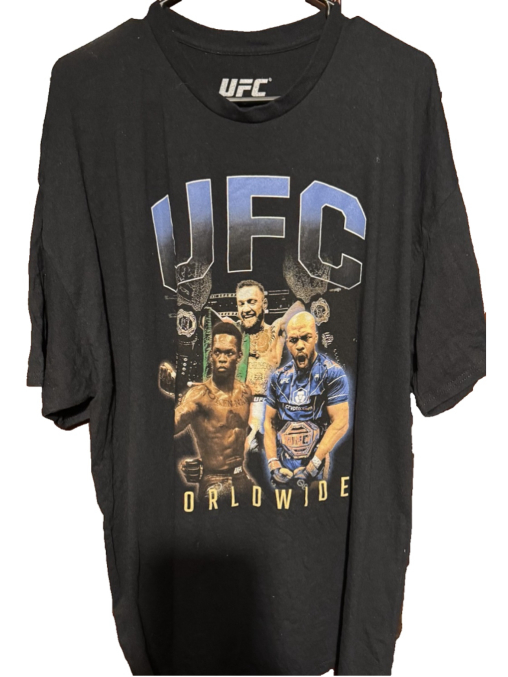 UFC Worldwide T-Shirt Men's Sz XXL Black McGregor
